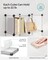 Cube Storage Shelving Unit 6 Cube Organizer Stackable Plastic Storage Rack White